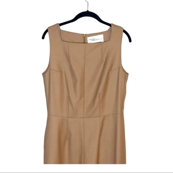 WOLCOTT TAKEMOTO Tan Wool Jumpsuit - Picture 3 of 6